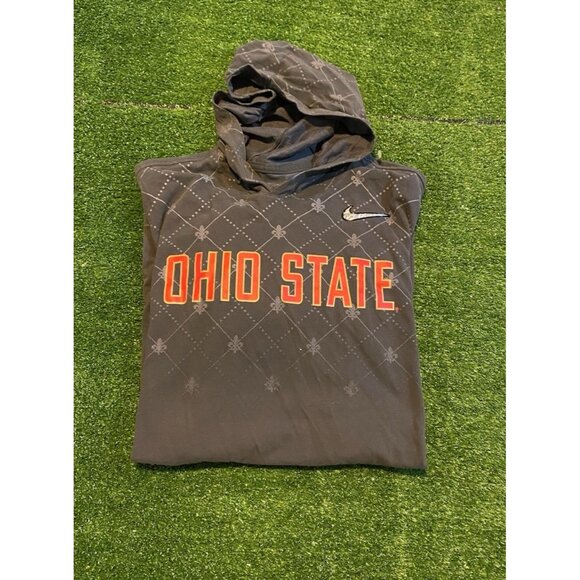 Ohio State Buckeyes hoodie mens extra large gray nike lightweight OSU 24 - Picture 1 of 14